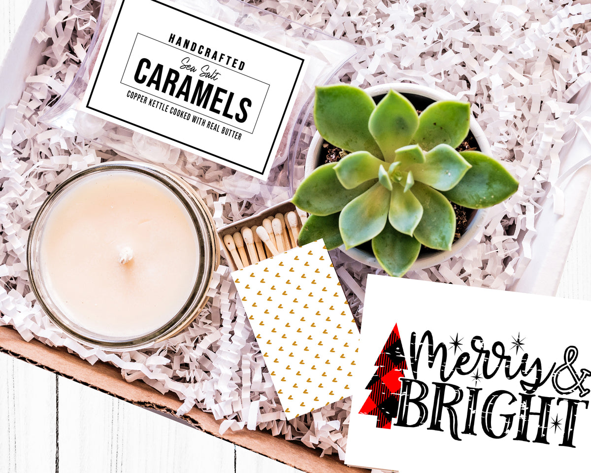 Merry and Bright Christmas Gift Box