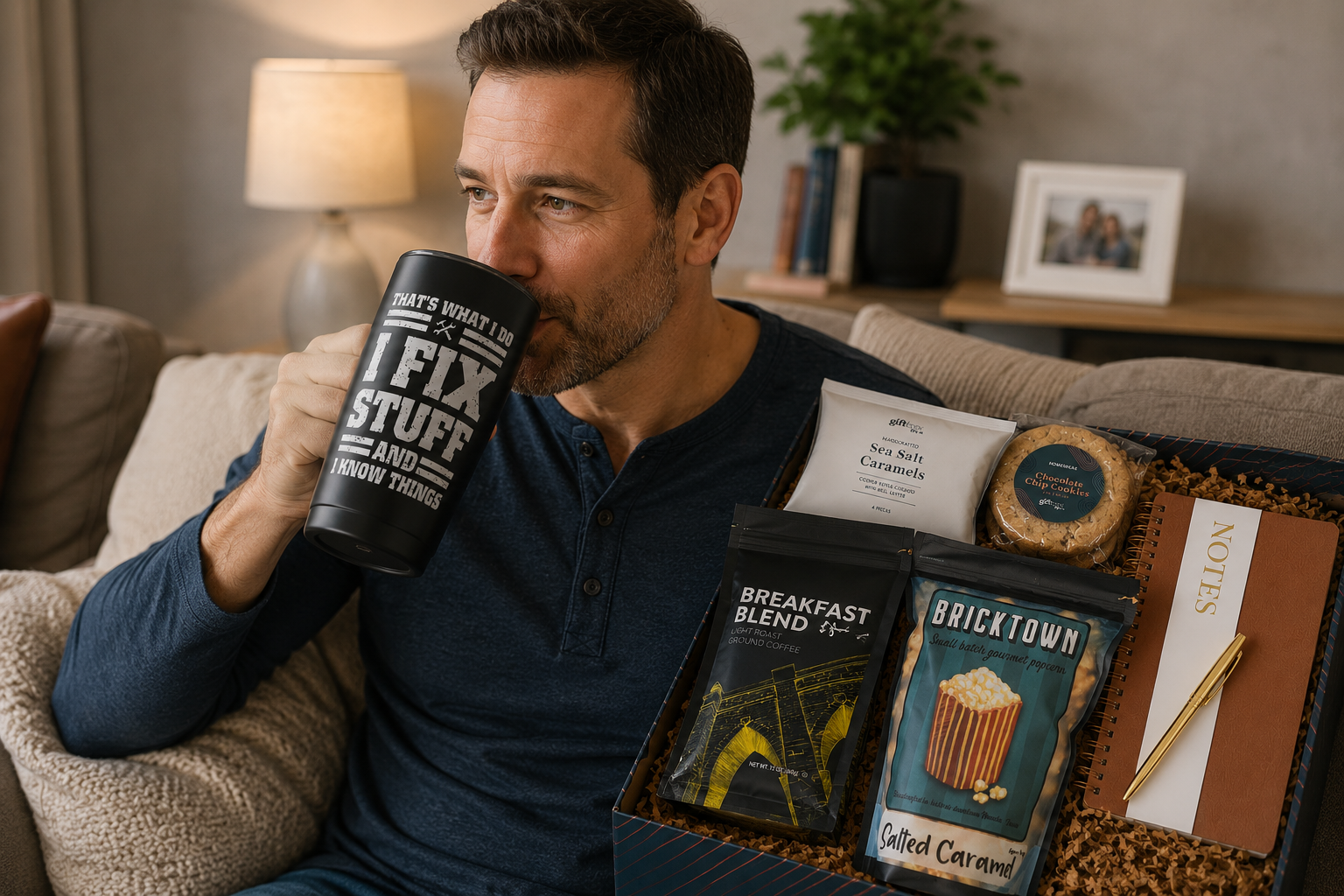 Father's Day gifts that ship fast in a men's gift box to arrive in time for Dad