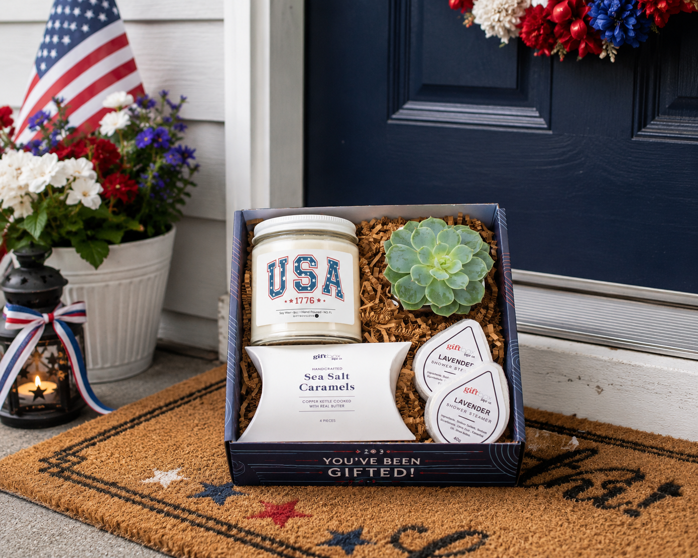 4th of July gift box ready to ship to loved ones