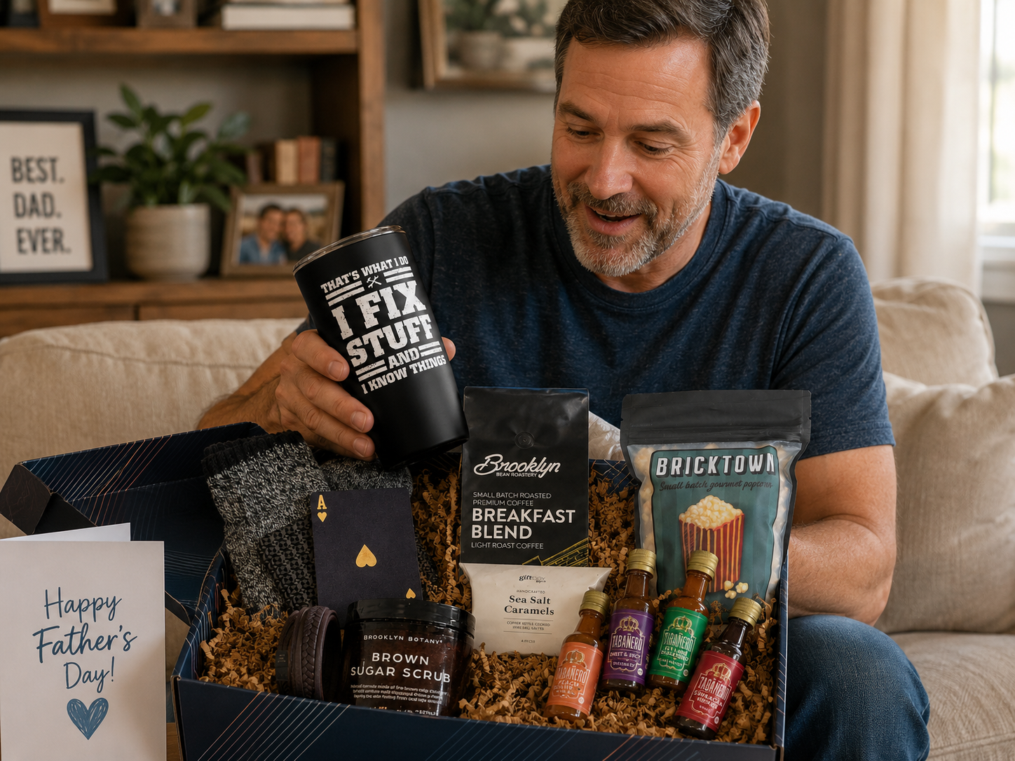 Father's Day gift boxes for every type of dad — curated men's gifts that ship next business day