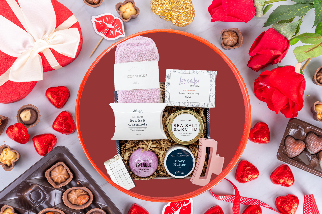 valentine gift set, valentine gift kit, valentine's day gifts