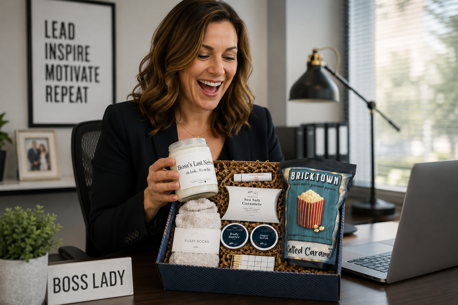 Thank you gift for a coworker or boss, a professional appreciation gift box