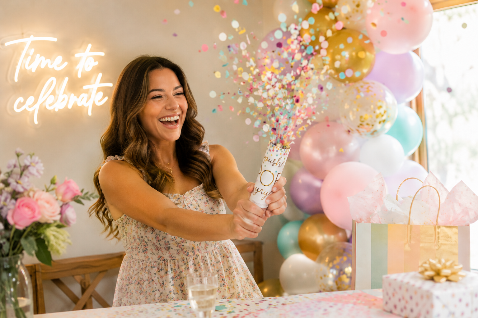 Celebration gift ideas presented in a festive ready to ship gift box