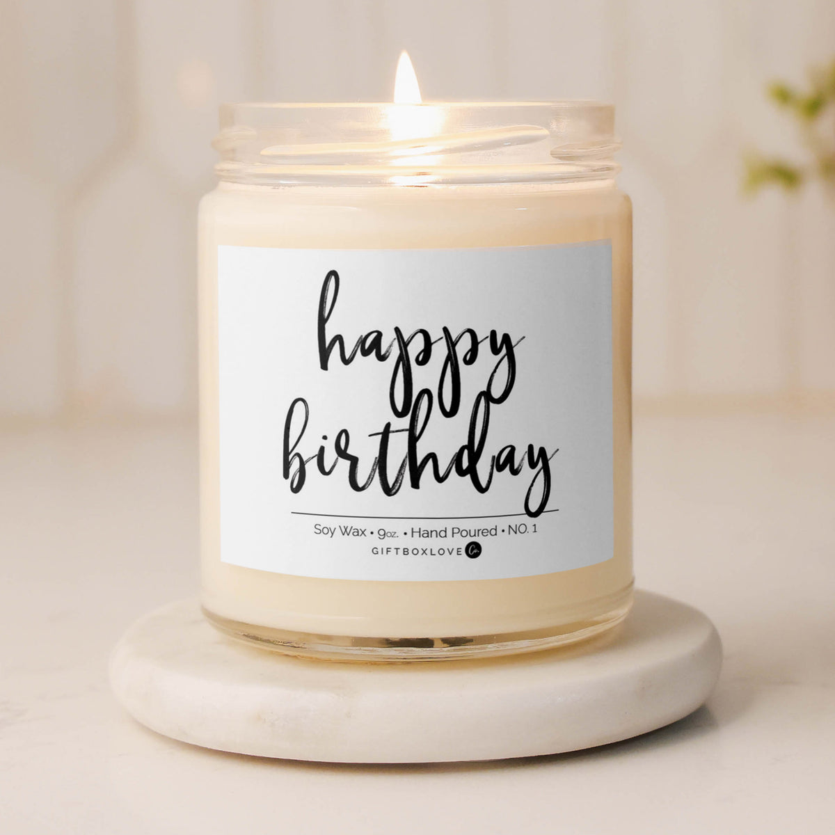 Happy Birthday - Vanilla Soy Wax Candle - 9 oz