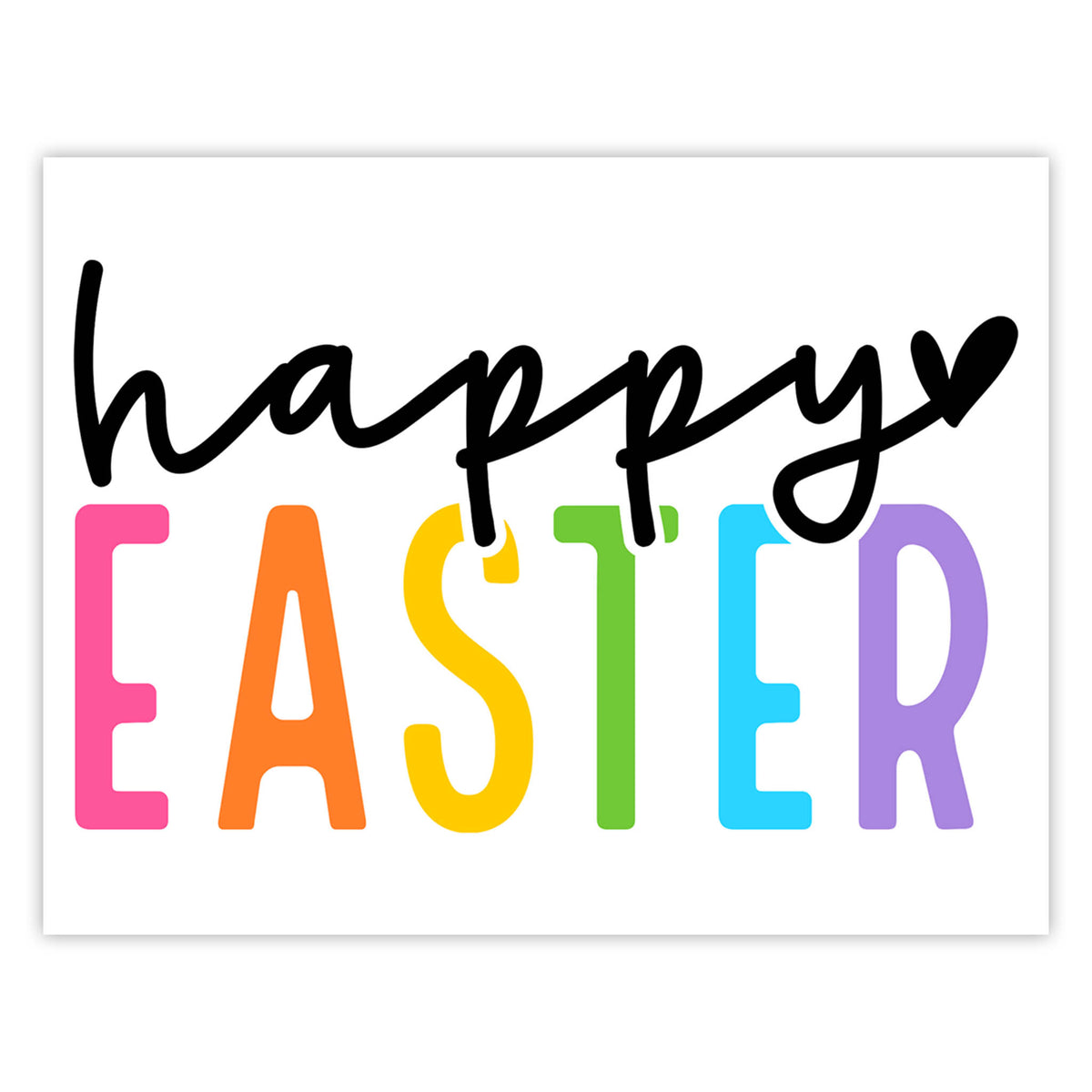 Happy Easter (Rainbow)