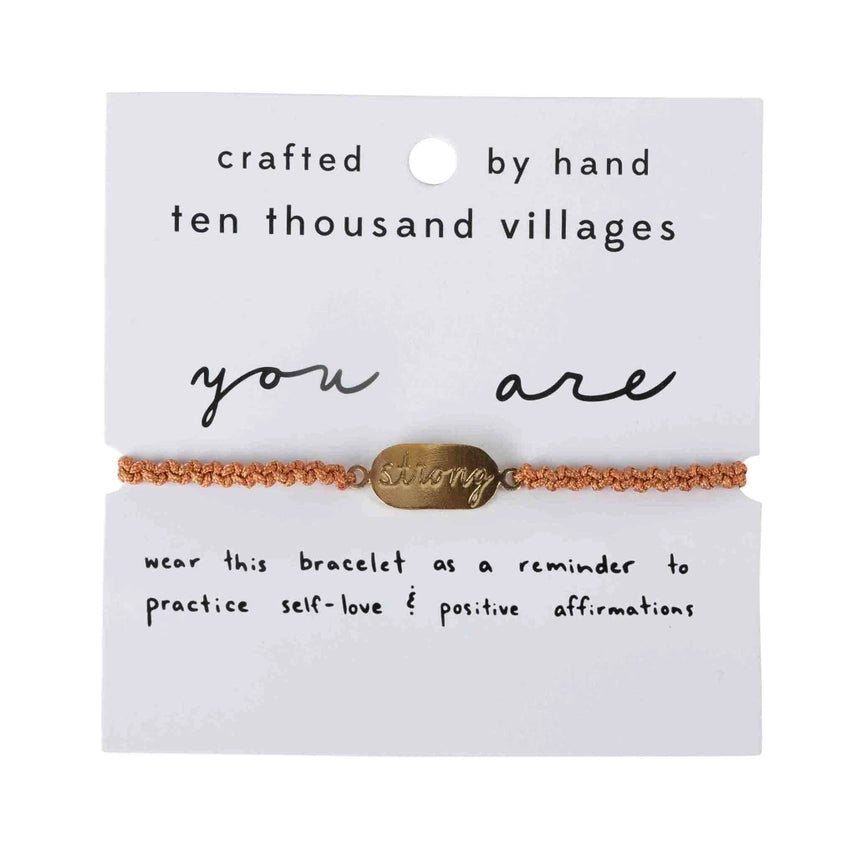 Strong Engraved Adjustable Bracelet