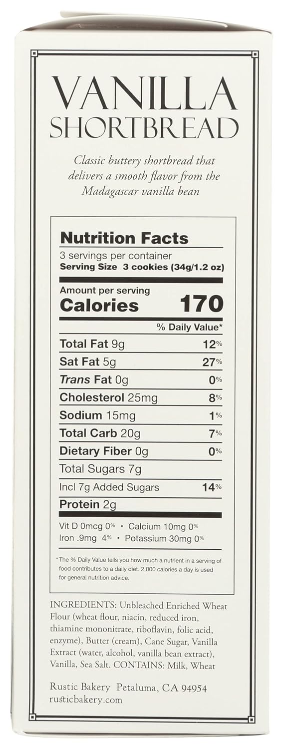 Vanilla Shortbread Cookies