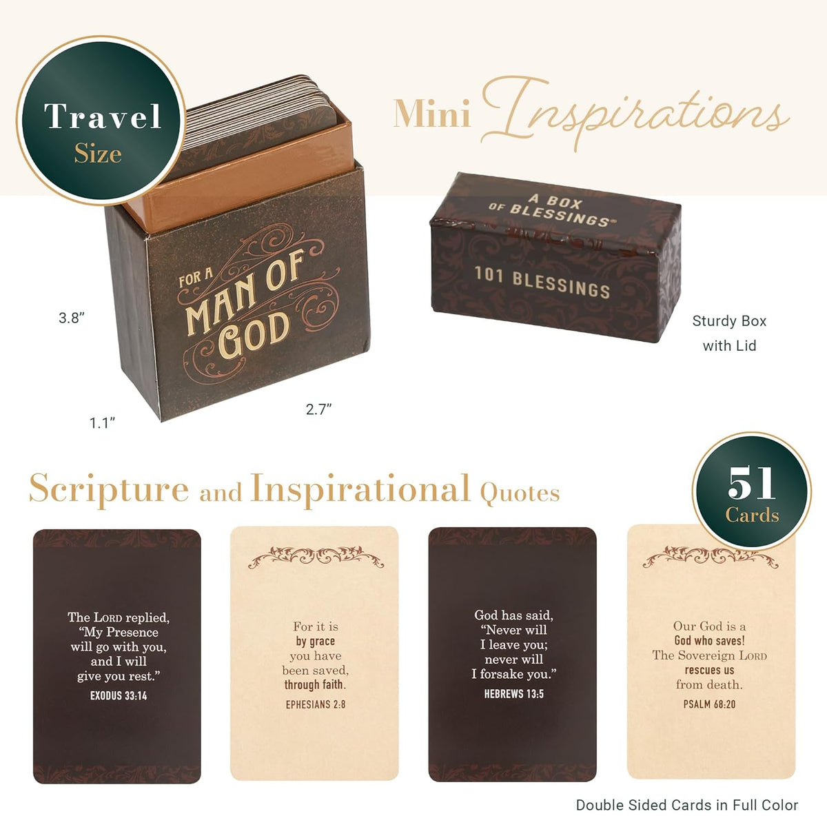 101 Blessings for a Man of God Devotional Cards