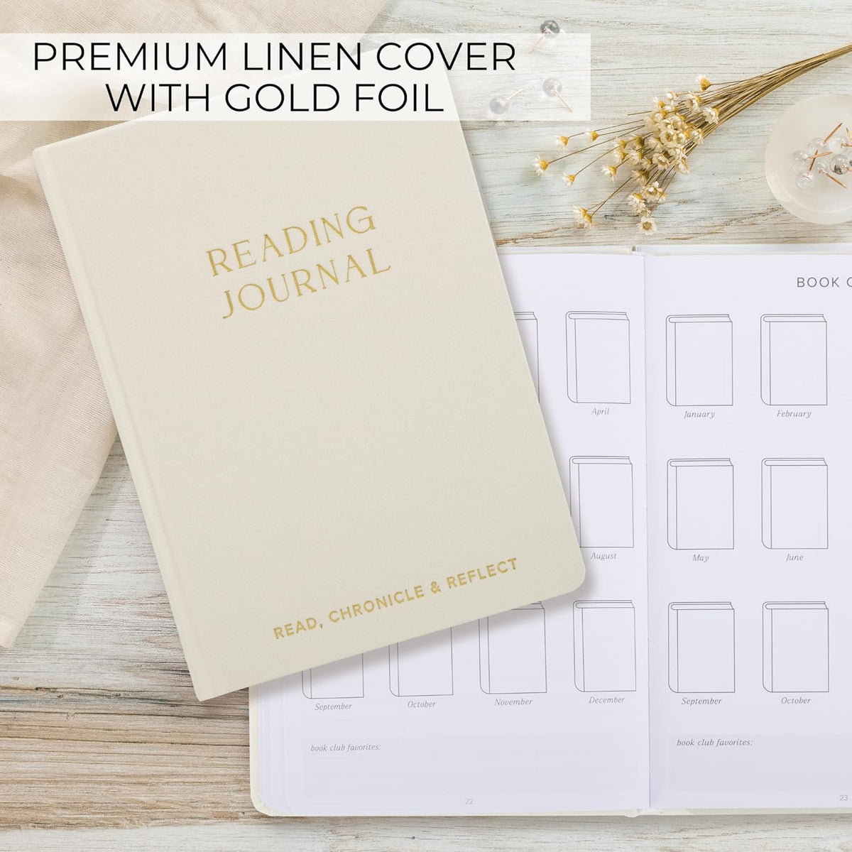 Beautiful Reading Journal for Book Lovers