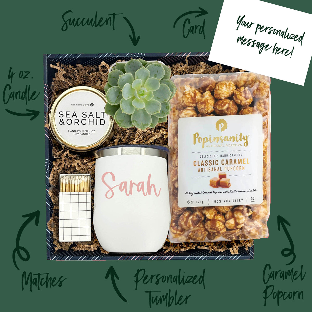 Merry Christmas Personalized Tumbler Box