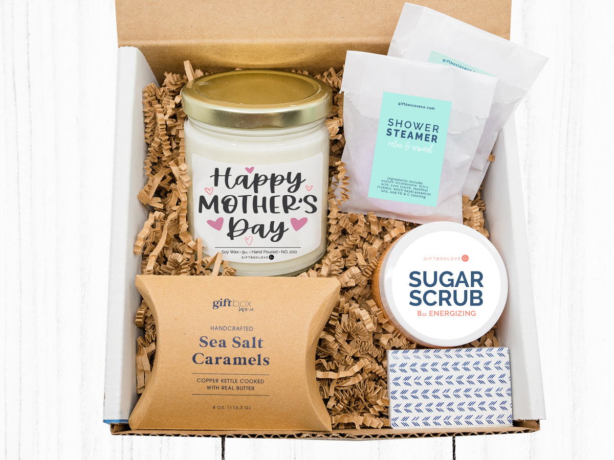 Happy Mother&#39;s Day Candle Gift Box with Caramels