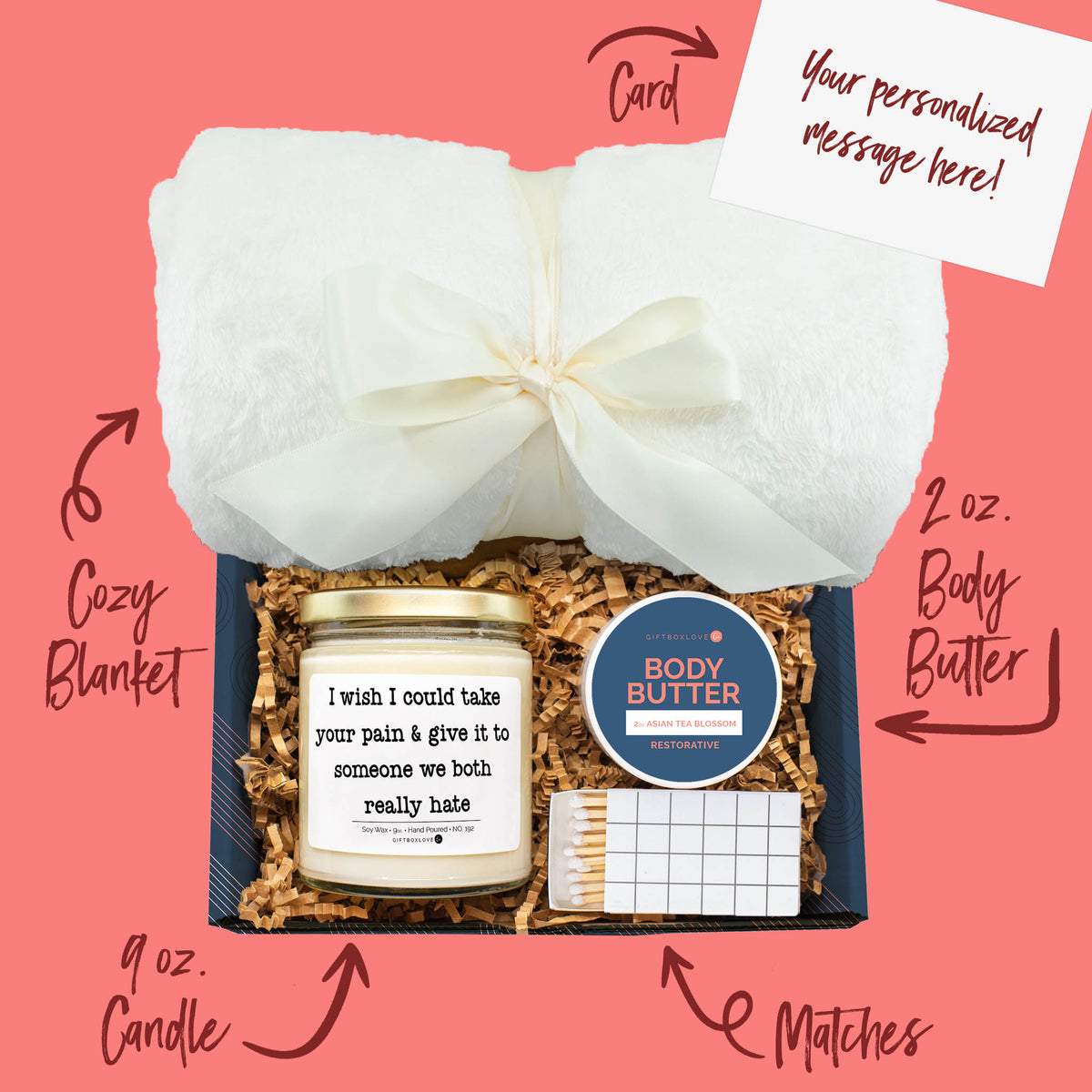 Funny Get Well Message Gift Box