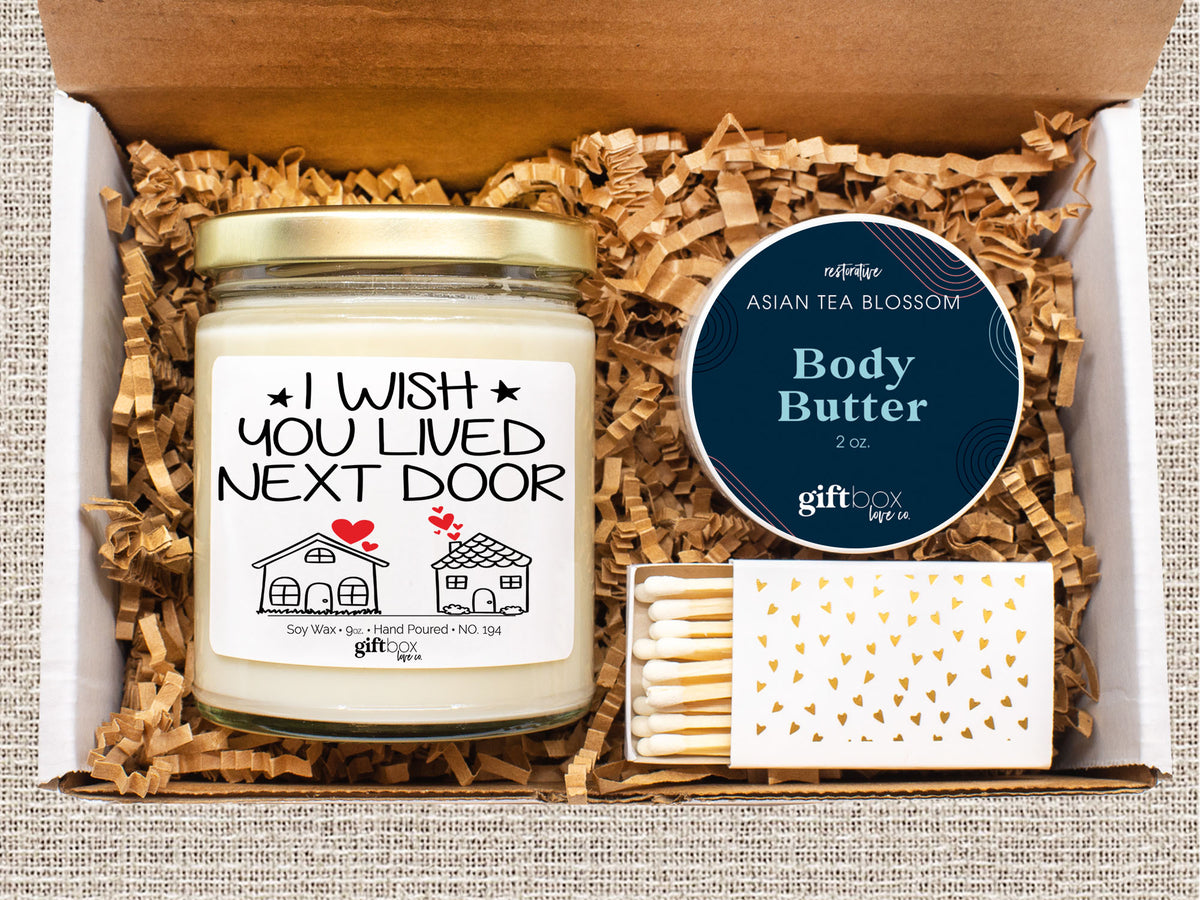 New Home Message Candle Gift Box