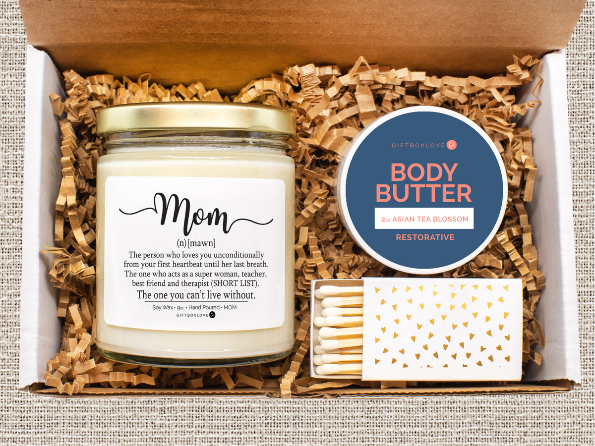 Mom Definition Mother&#39;s Day Candle Gift Box