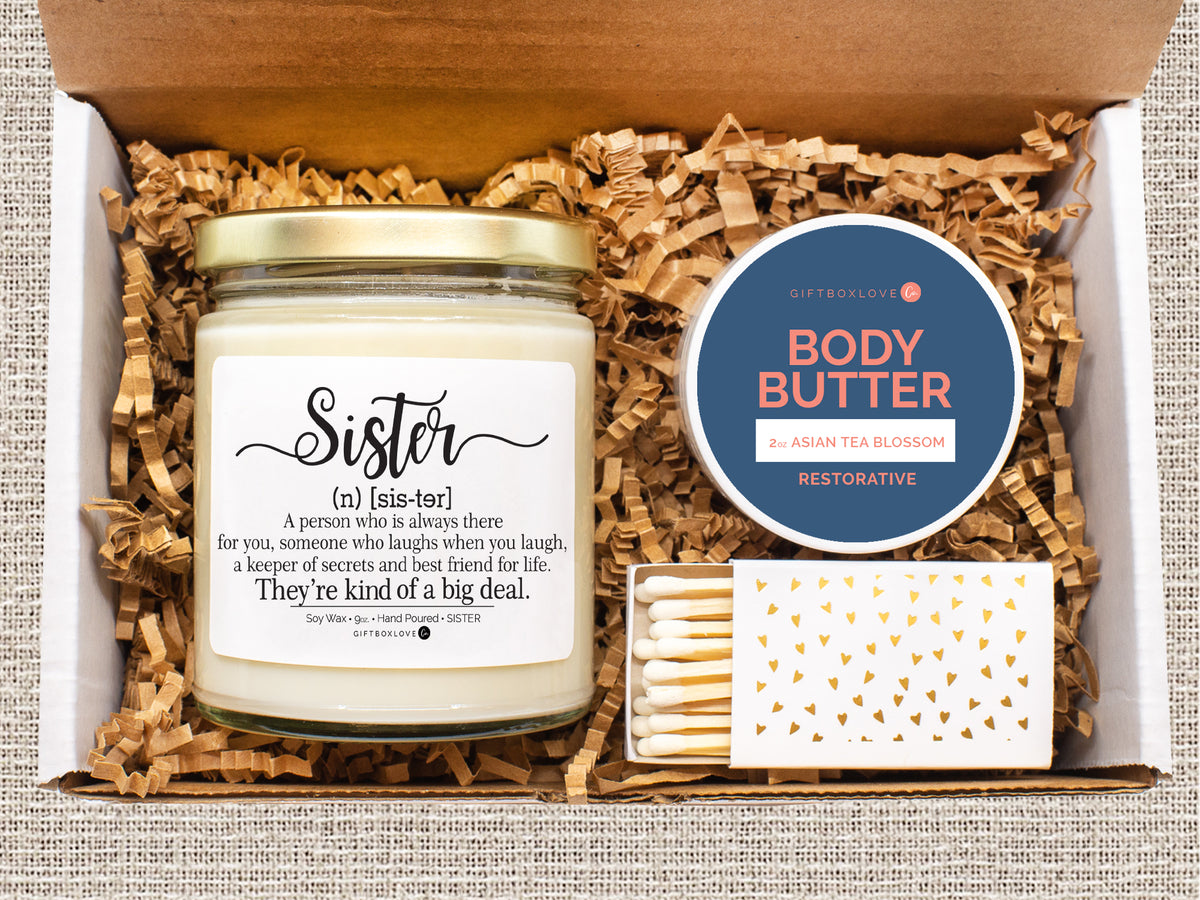 Sister Gift Box - Message Candle Gift Box