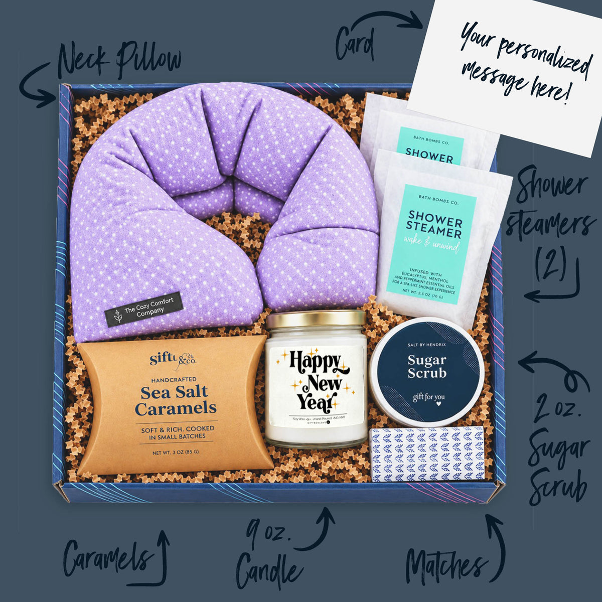 Happy New Year Candle Gift Box
