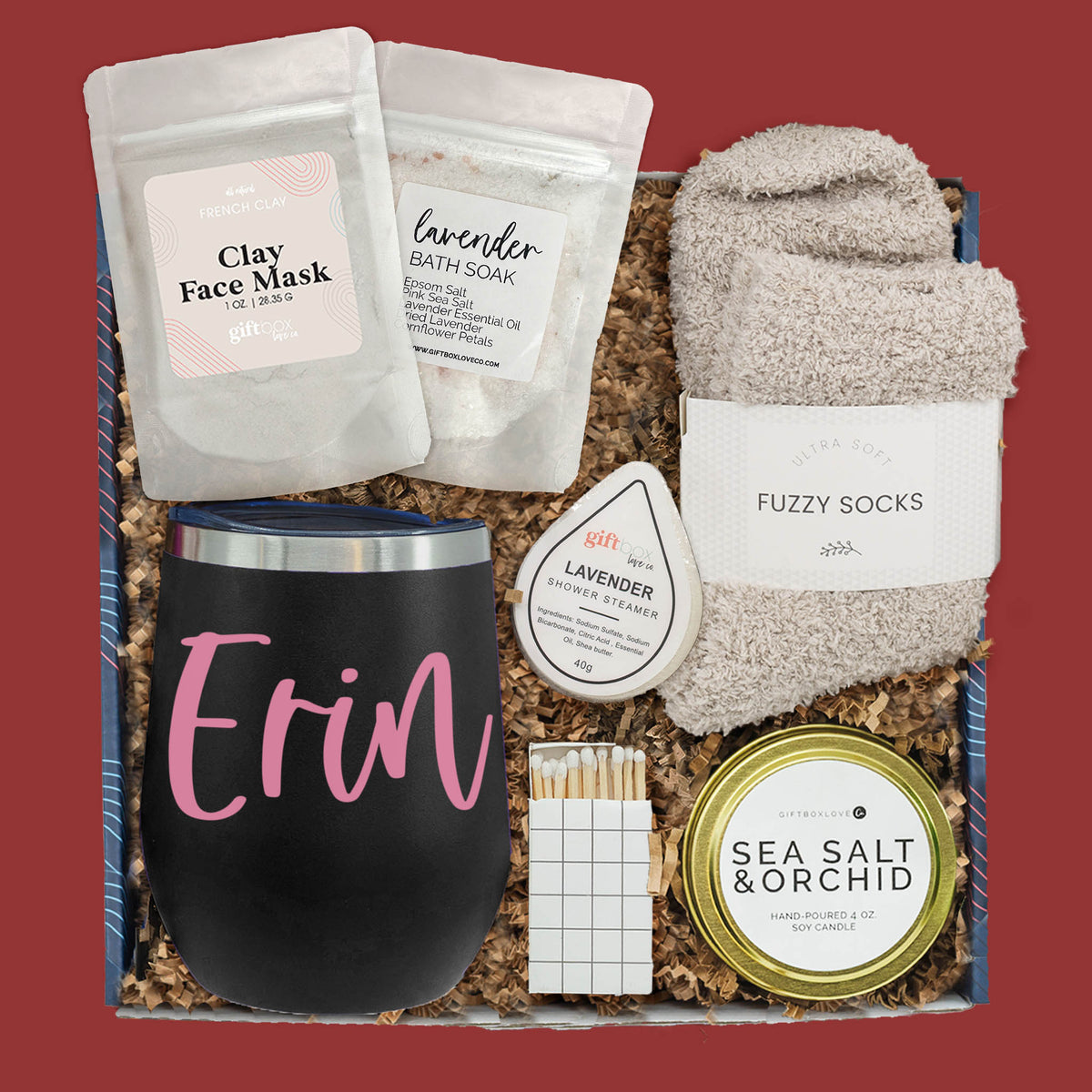 Calming Spa Valentines Day Gift Box