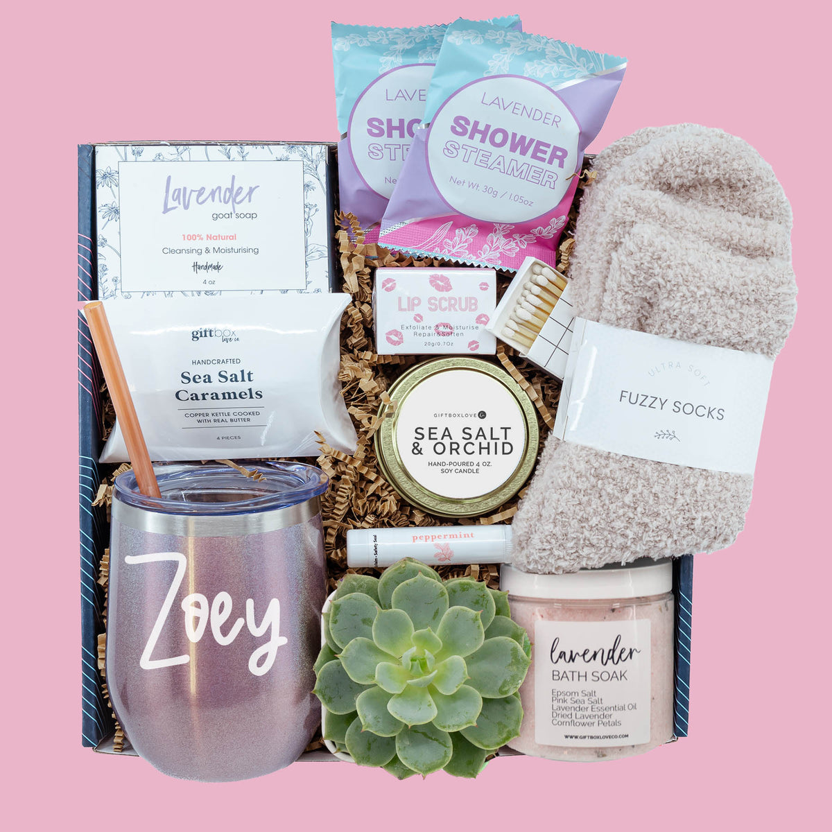 Peaceful Pamper Valentines Gift Box