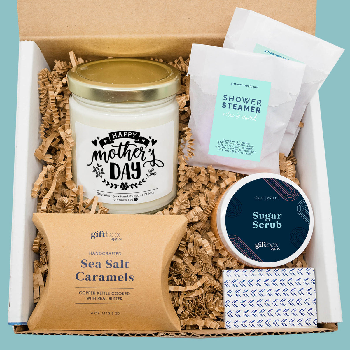Happy Mother's Day Candle Gift Box with Caramels