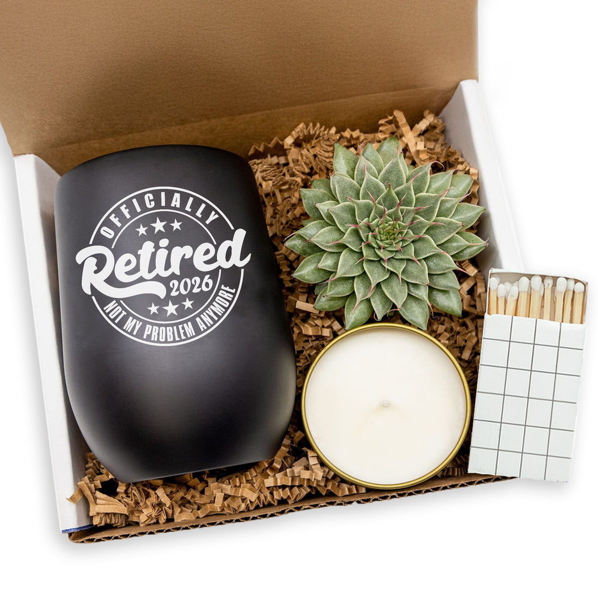 Officially Retired Personalized Tumbler Gift Box