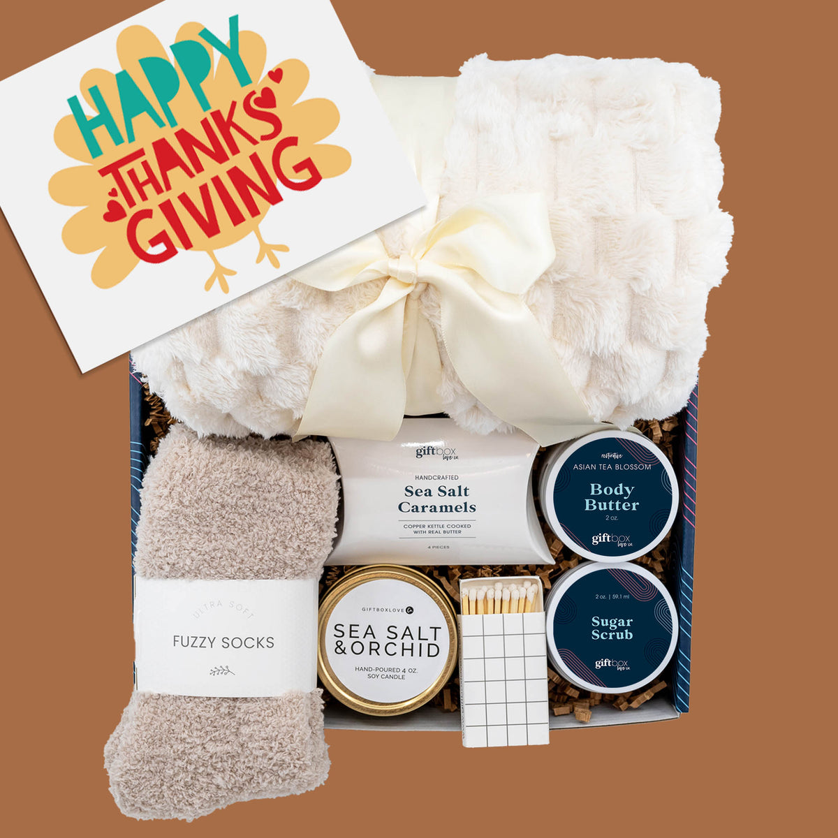 Happy Thanksgiving Cozy Gift Box