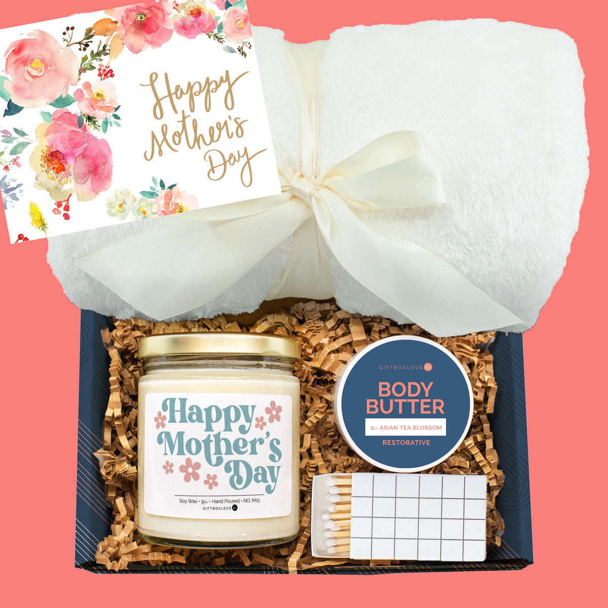 Happy Mother's Day Candle & Card Gift Box