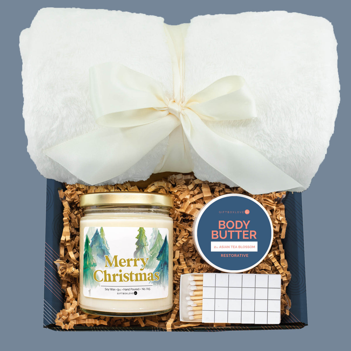 Merry Christmas Candle Gift Box