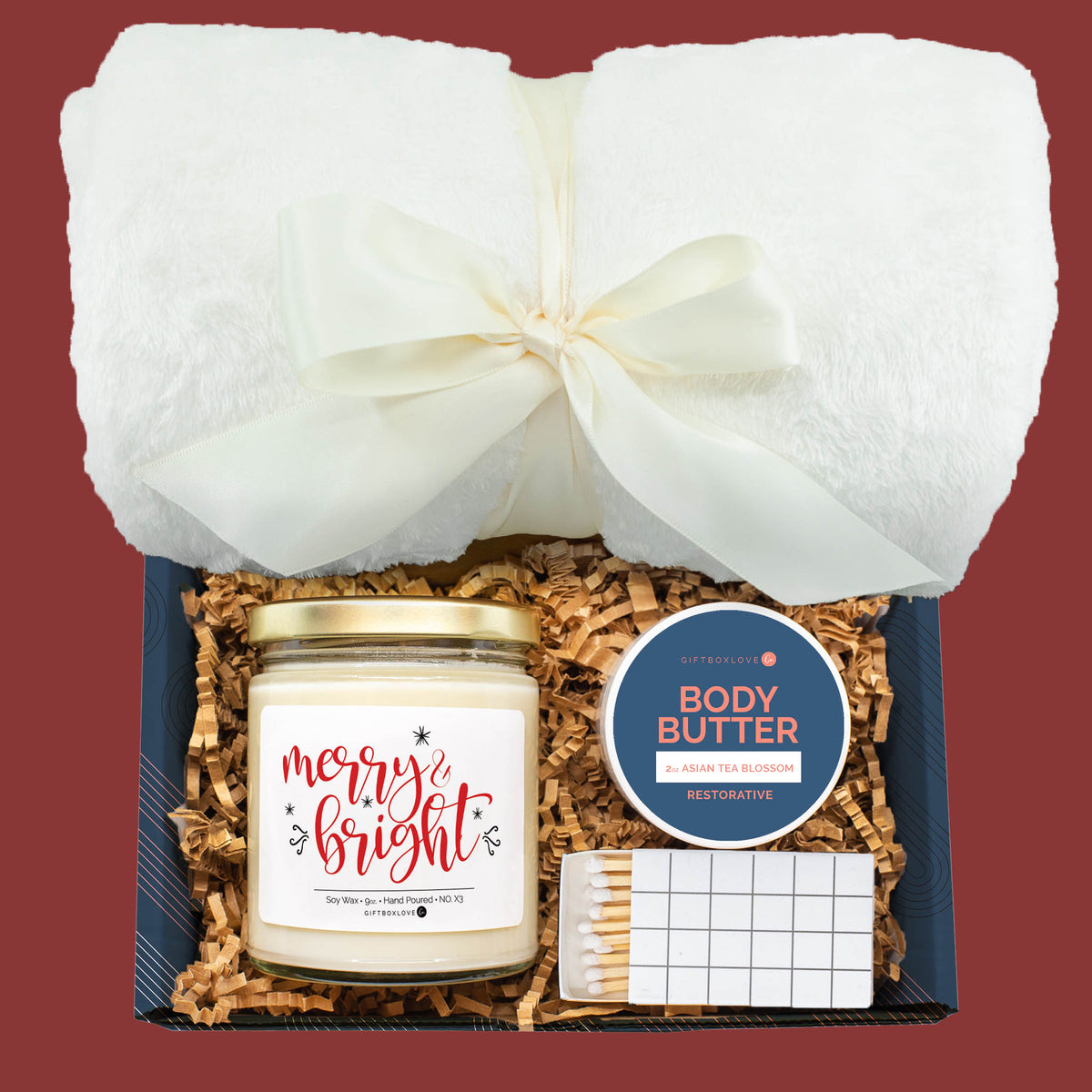 Merry and Bright Candle Gift Box