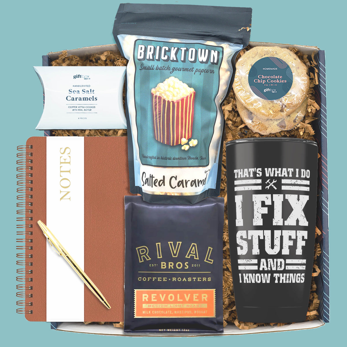 Popcorn and Productivity Men’s Gift Box