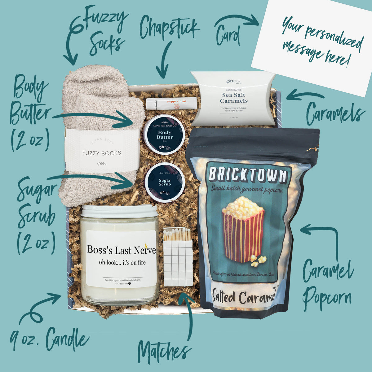 Snack, Relax, and Lead On Boss’s Day Gift Box