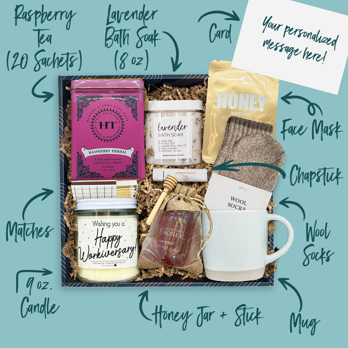 Moments of Appreciation Gift Box with Wool Socks