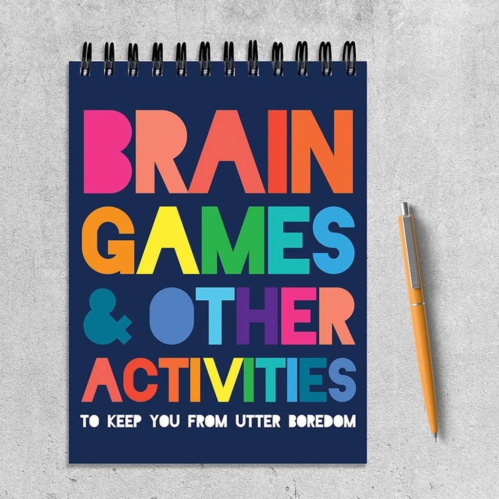Brain Games Puzzle Book – Spiral Puzzle Pad - giftboxloveco