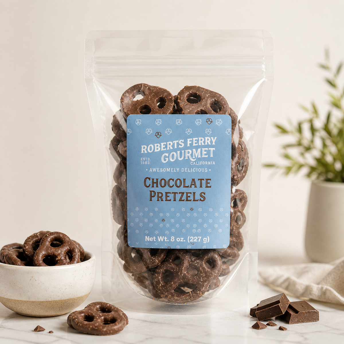 Chocolate Covered Pretzels - 8 oz