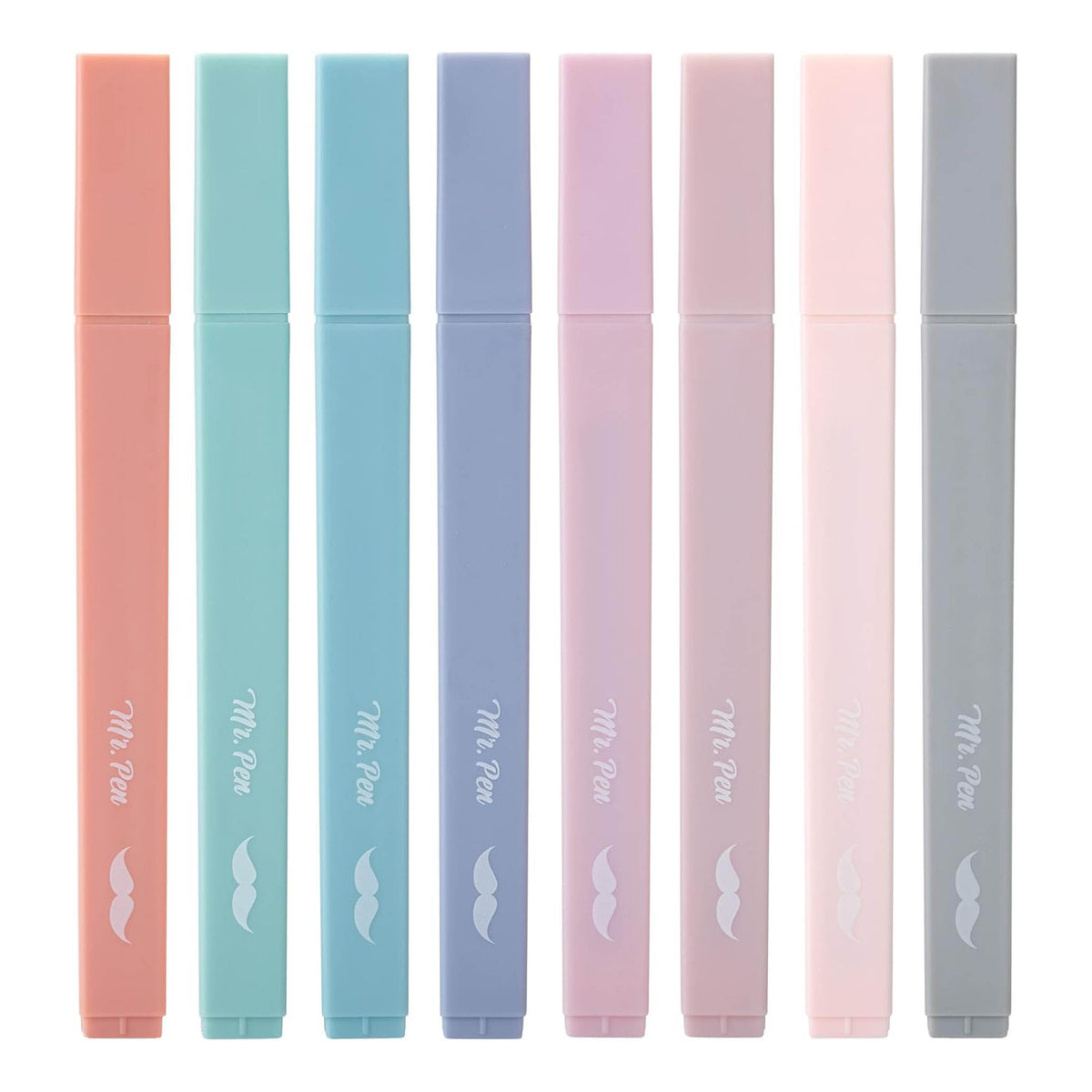Aesthetic Pastel Highlighters -- Set of 8