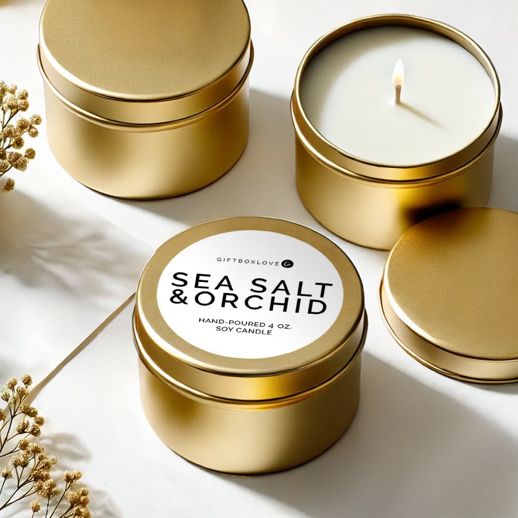 Sea Salt &amp; Orchid 4 oz. Soy Candle