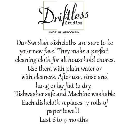Lemon Swedish Dish Towel – Eco-Friendly Kitchen Cloth