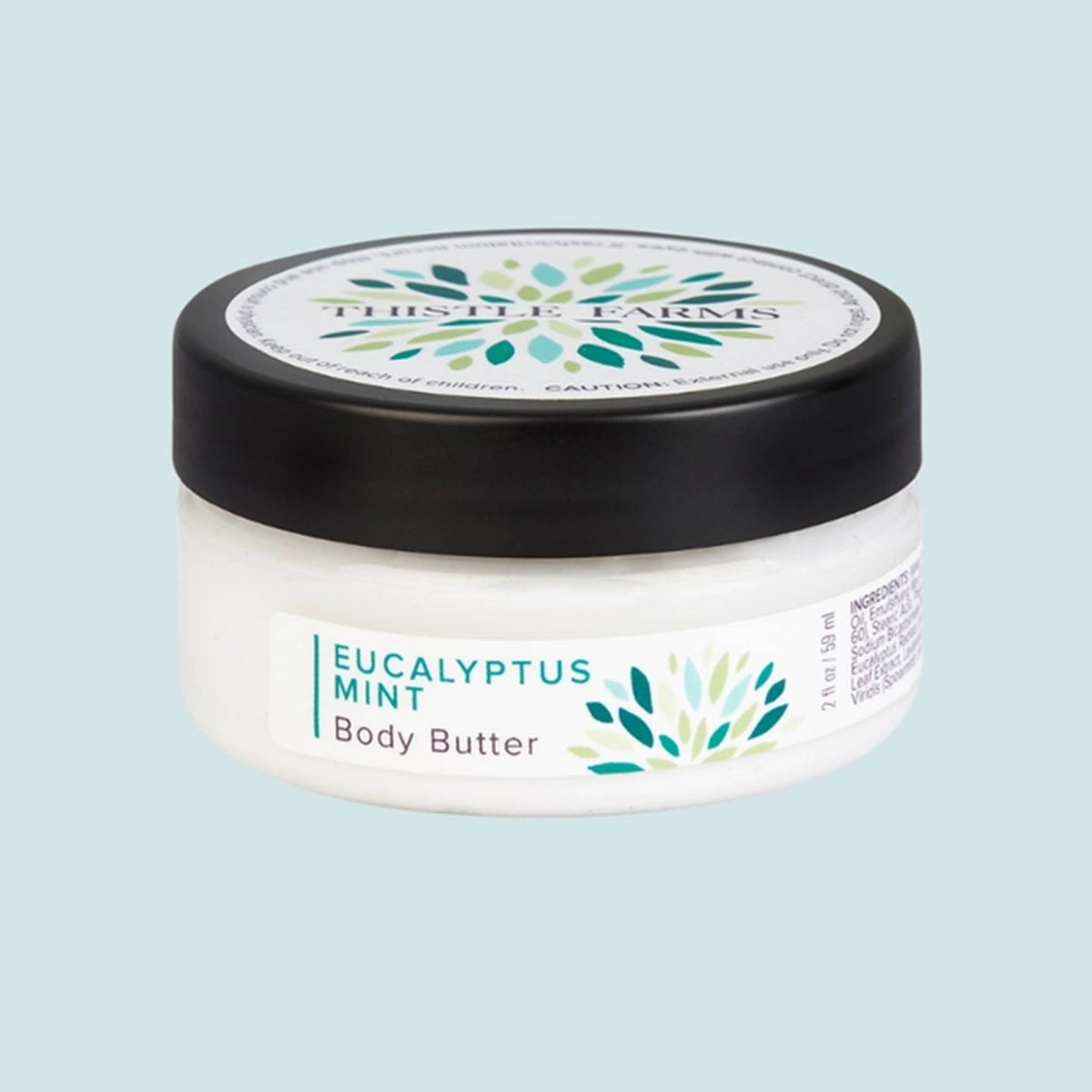eucalyptus mint body butter jar