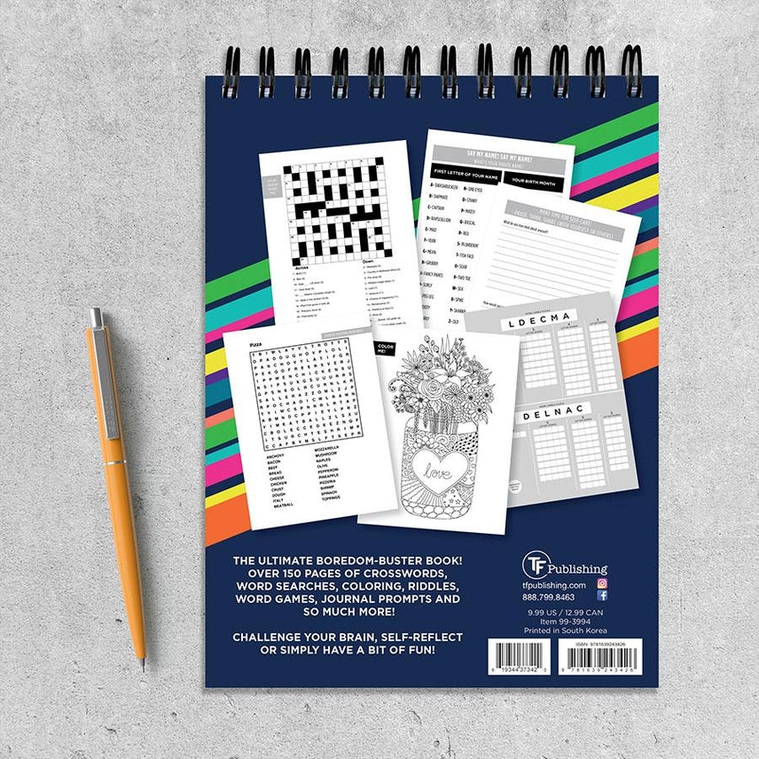 Brain Games Puzzle Book – Spiral Puzzle Pad