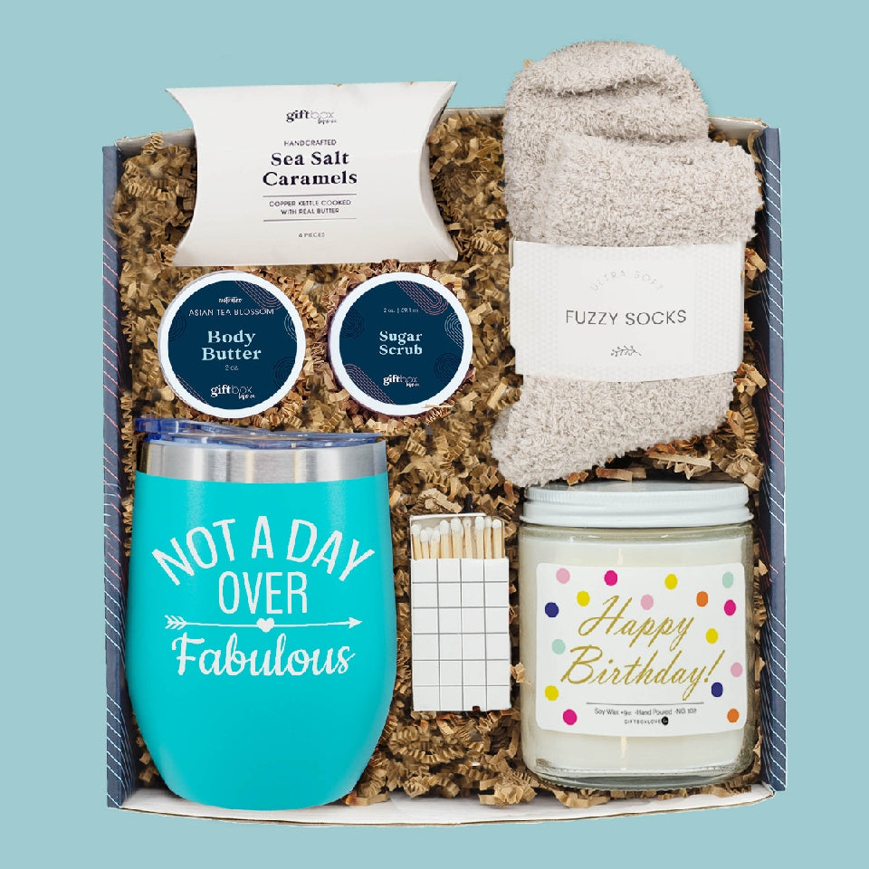 Not a Day Over Fabulous Birthday Gift Box