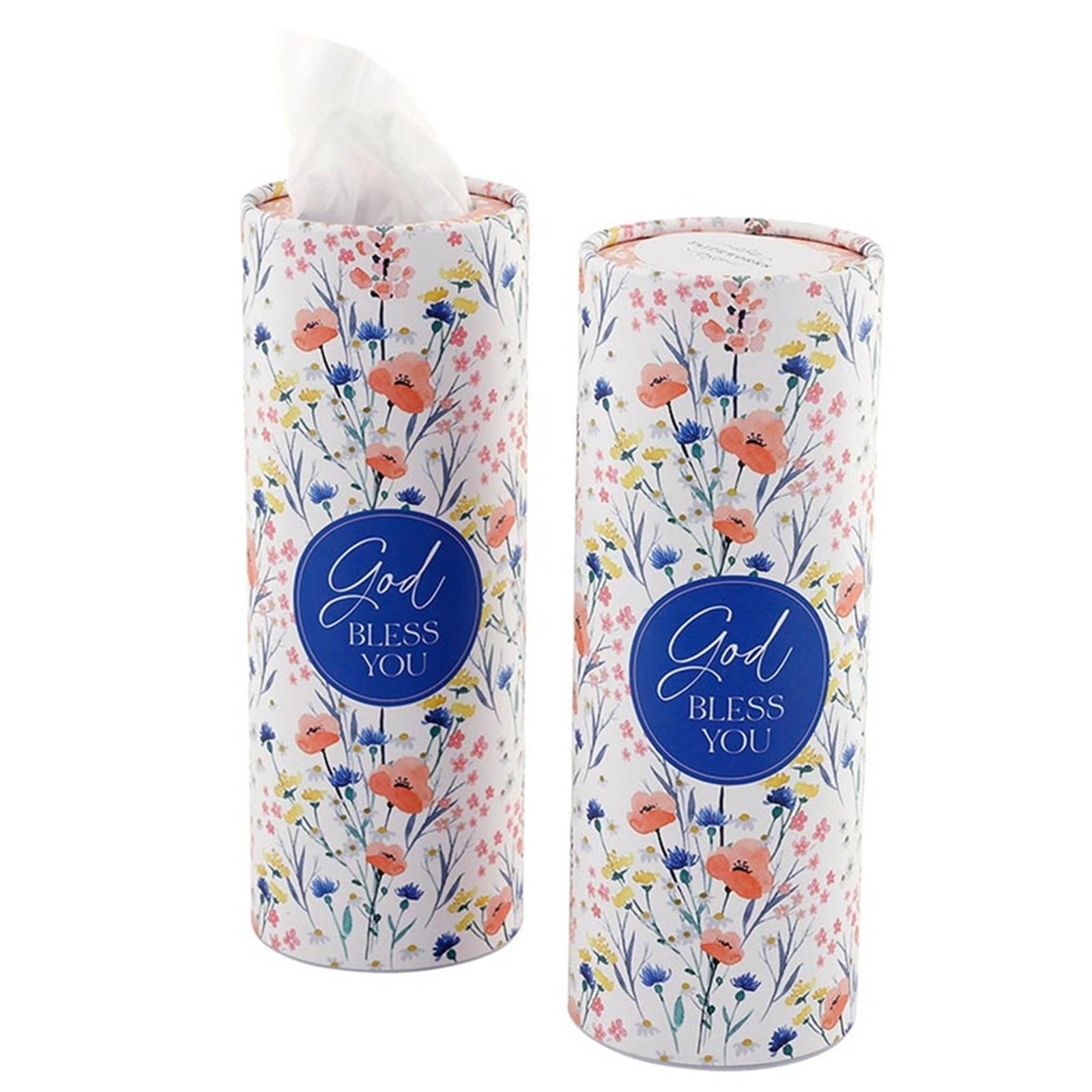 God bless you floral travel tissue holder with faith message reusable tissue case