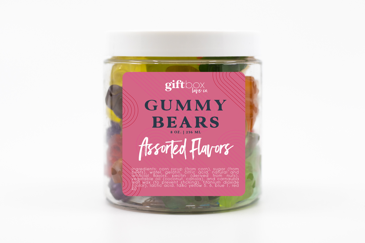 Candle Gift Box with Gummy Bears