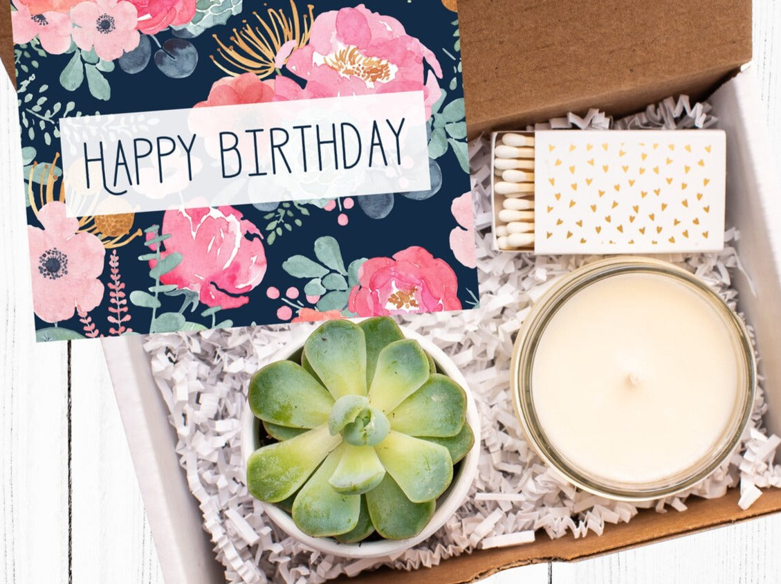 Birthday Celebration Gift Box For Succulent Lovers