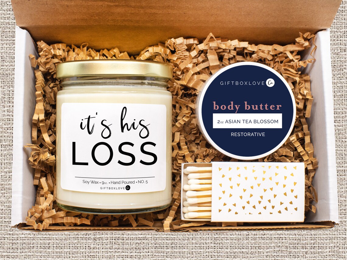 It&#39;s His Loss Candle Gift Box