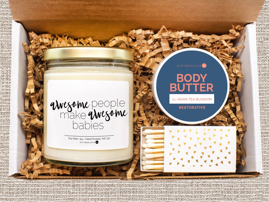 Awesome People Make Awesome Babies Candle Gift Box