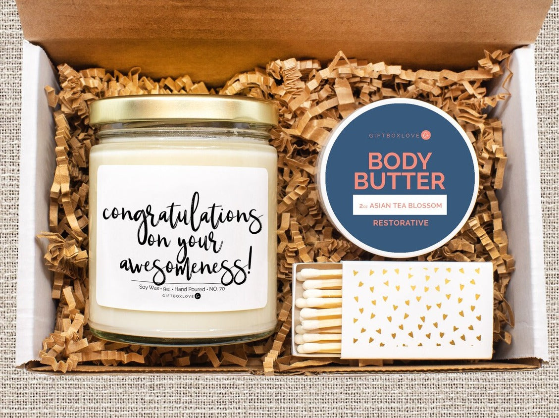 Congratulations on Your Awesomeness Candle Gift Box