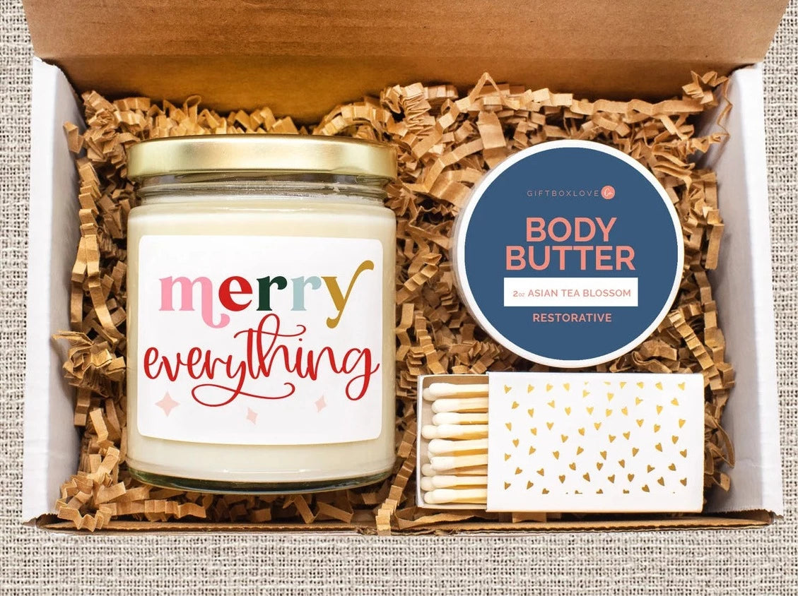 Merry Everything Candle Gift Box