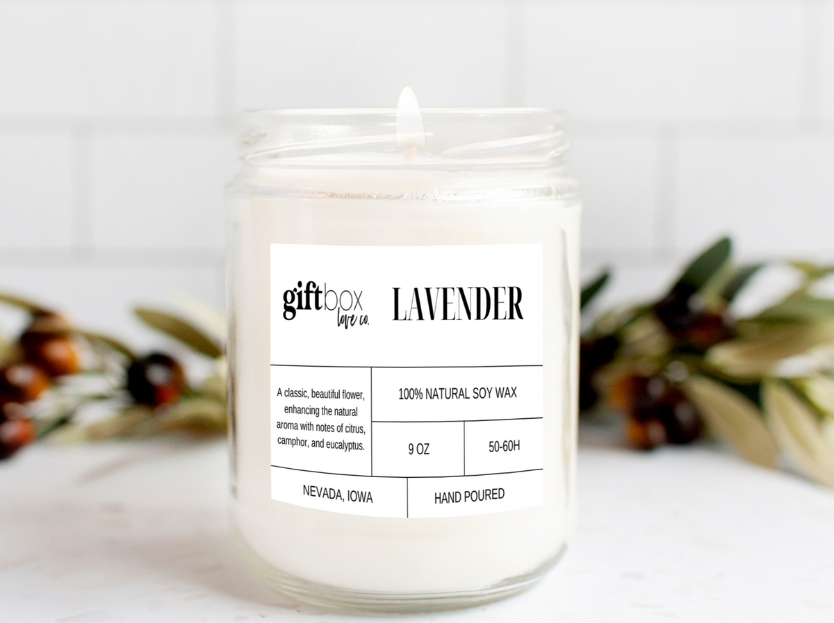Lavender Soy Wax Candle - 9 oz