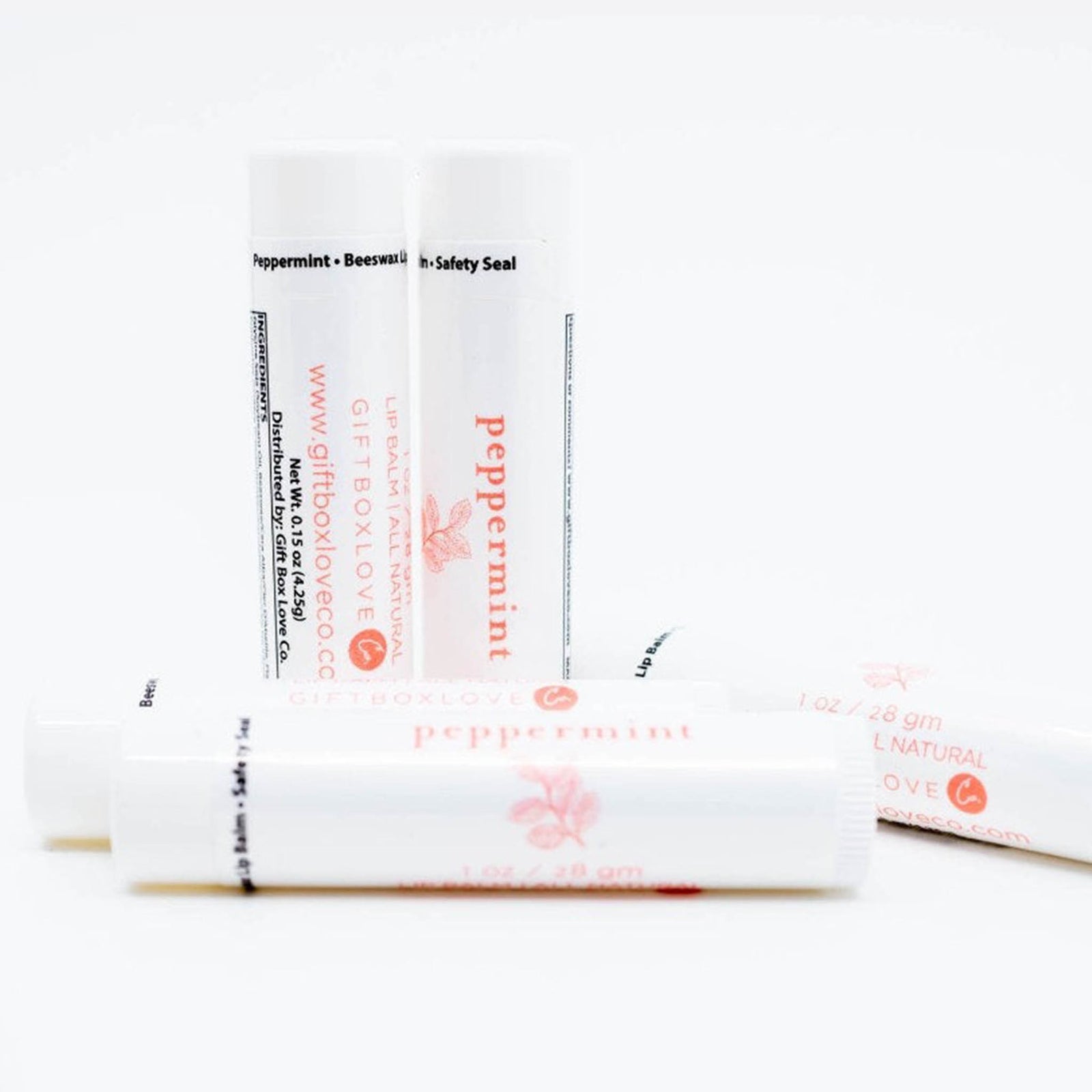 Lip balm tubes with assorted flavors