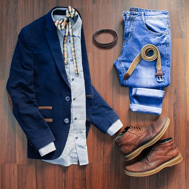 Men’s Braided Leather Bracelet with Magnetic Clasp