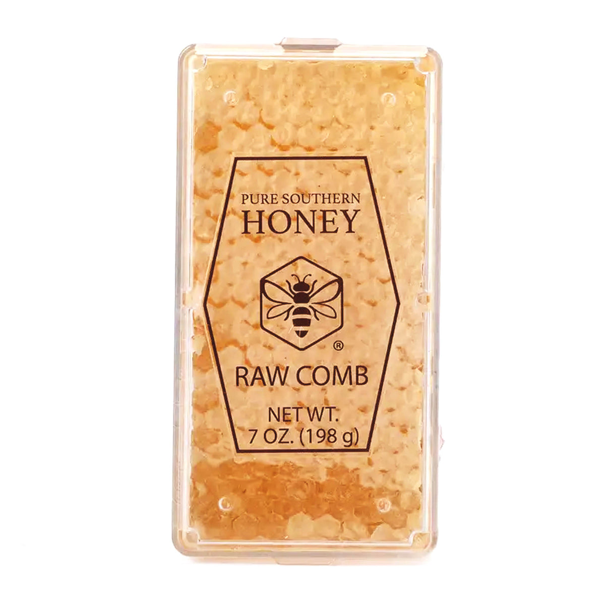 Pure Southern raw honeycomb in clear protective case